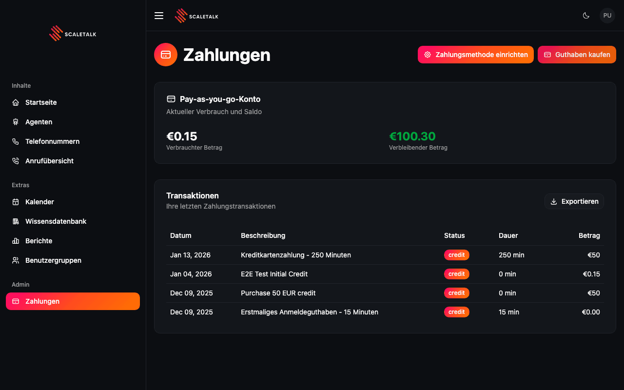 PAYG Transaction History