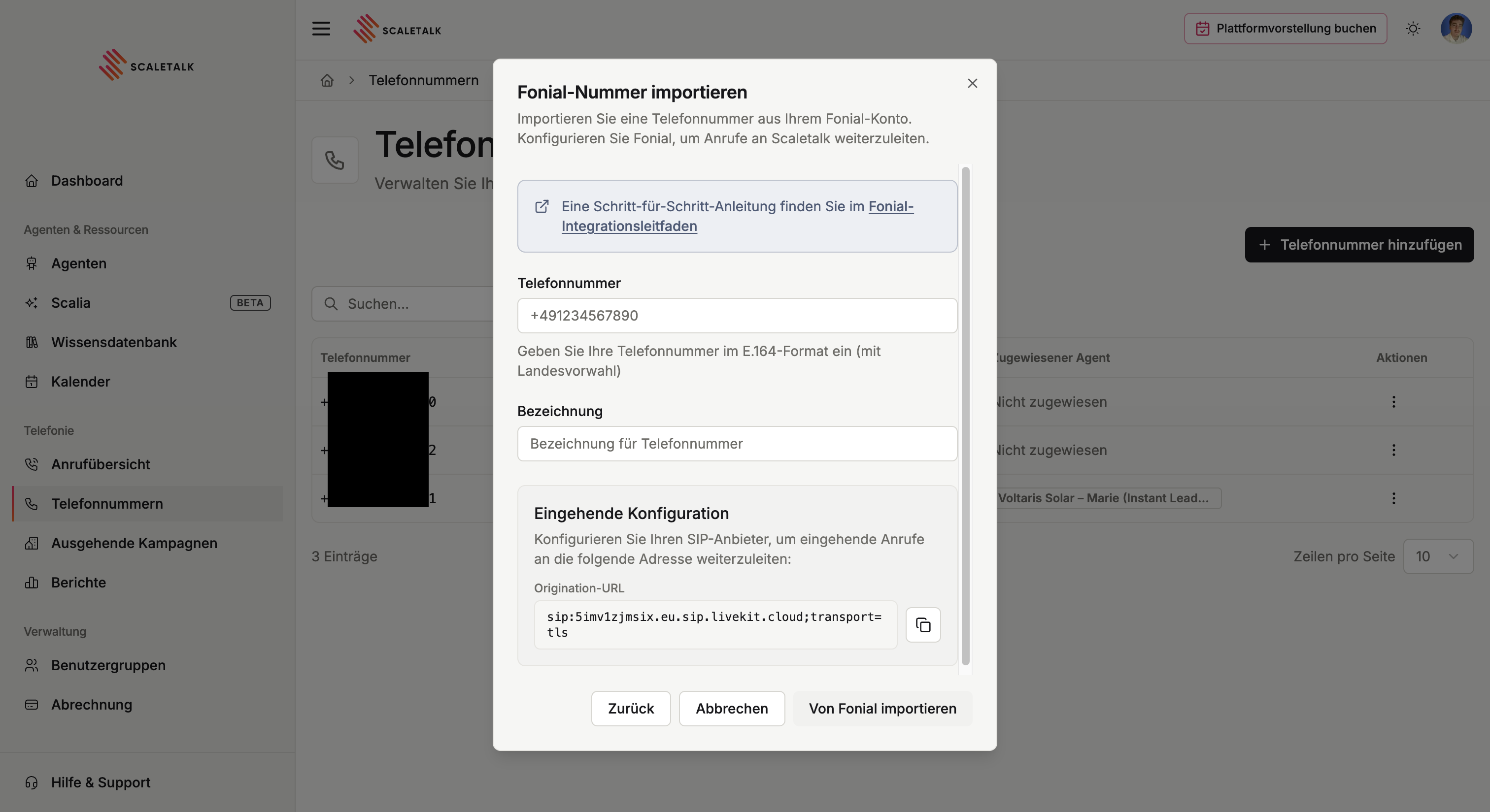 Fonial-Import-Dialog