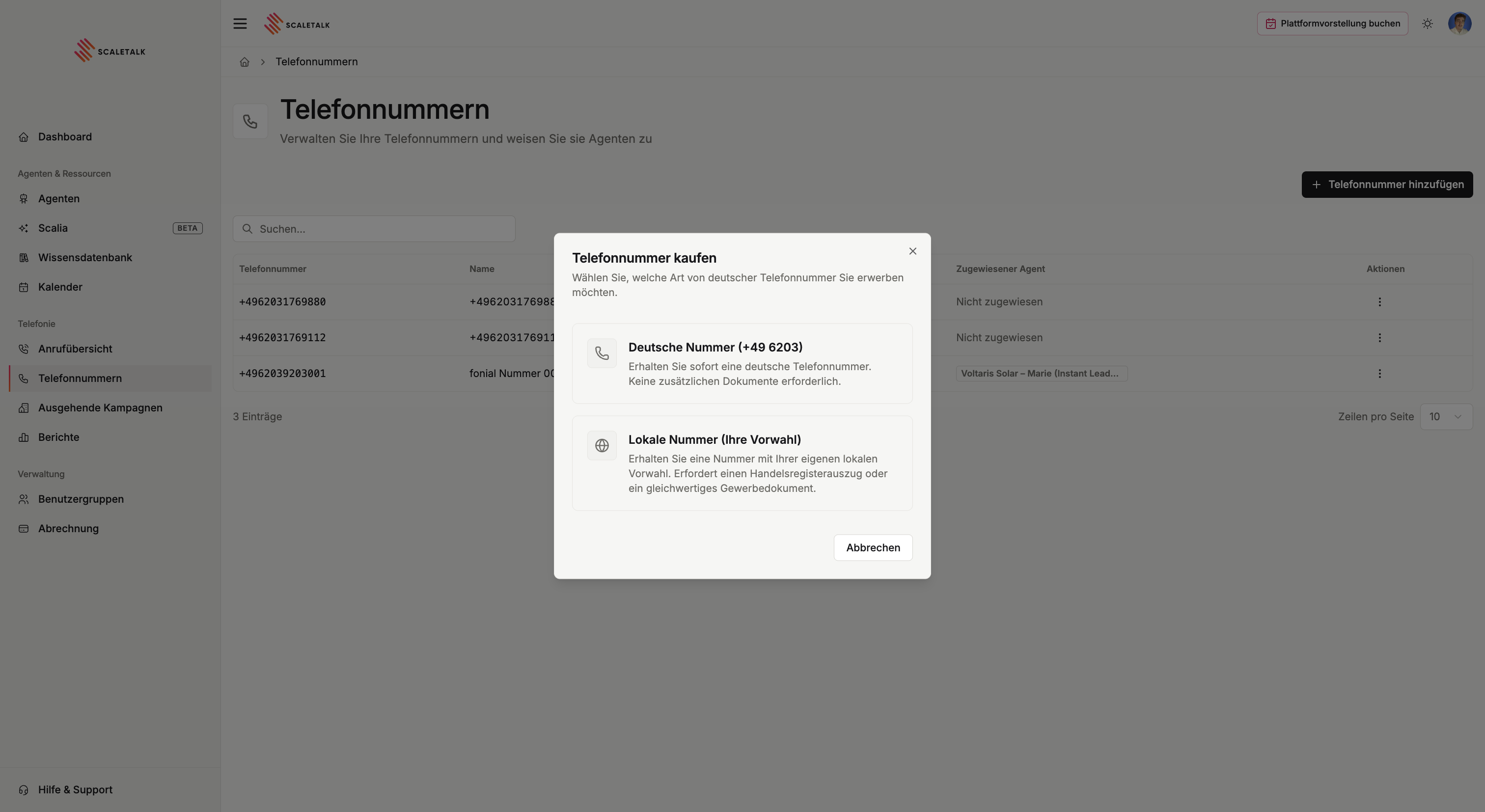 Telefonnummer kaufen